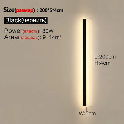 Waterproof Wall Light Outdoor Garden Wall lamps LED Lights Modern Nordic  Living Room TV Background IP65 110/220v Wall washer