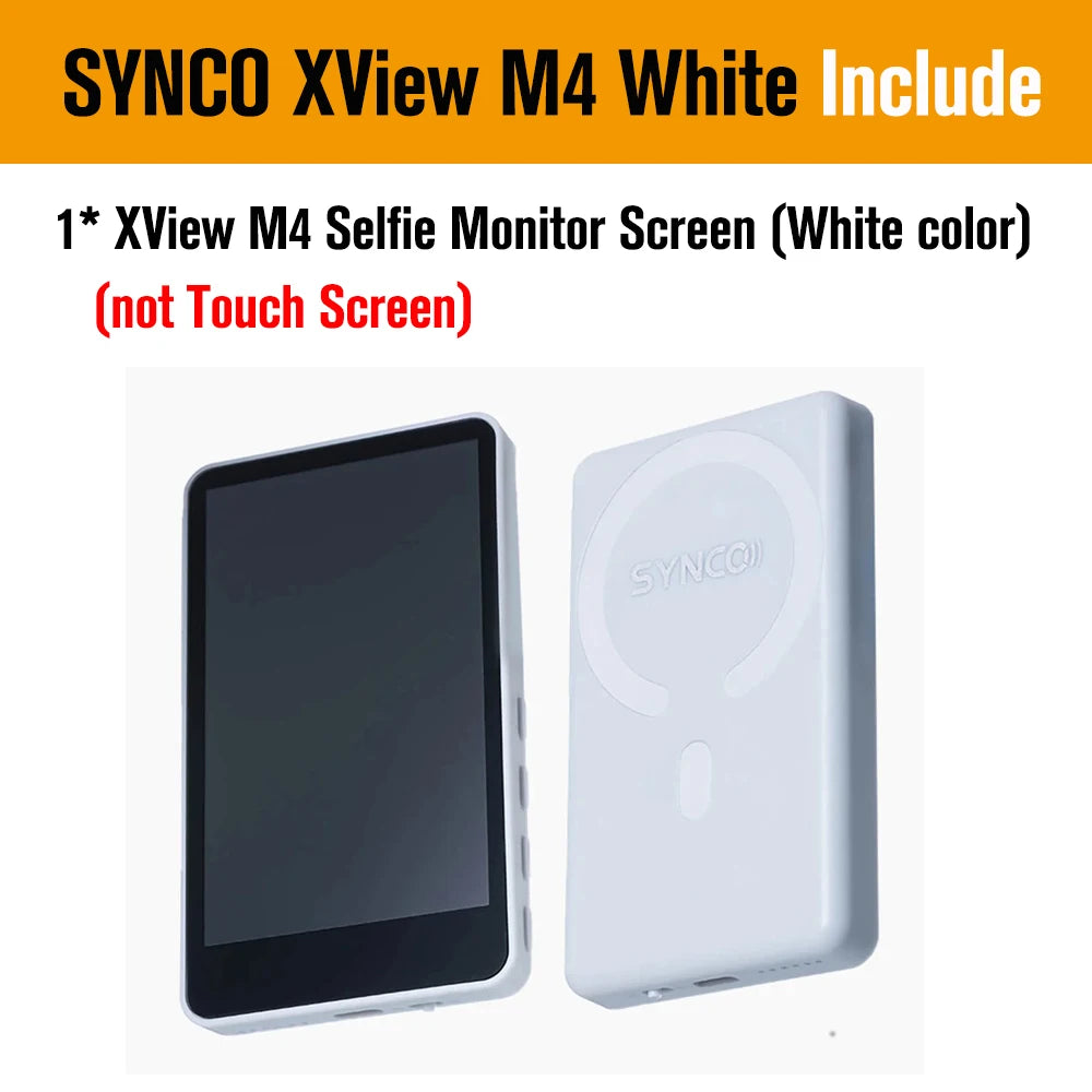SYNCO XView M4 / M4 AI / M4 Touch Screen Selfie Monitor Screen Vlogging Monitor for iPhone Android Live Streaming TikTok Vlog