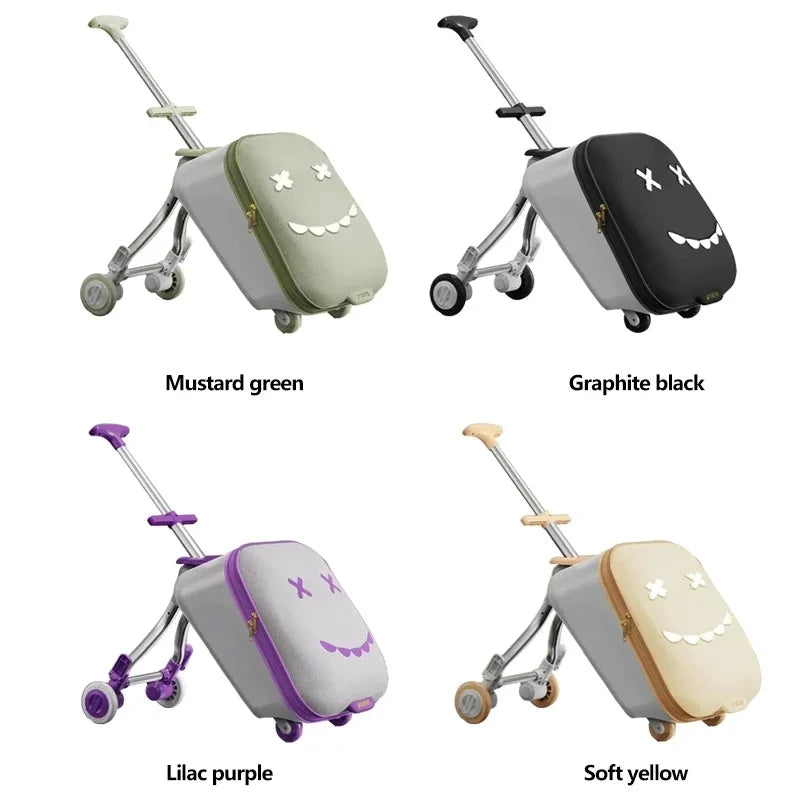 Children's Luggage Case Can Ride and Walk the Baby's Suitcase The Baby Can Take the Suitcase. 20-Inch Folding Stroller Can