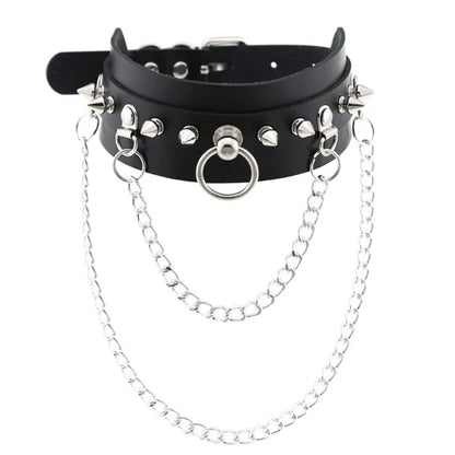 1pc Harajuku Gothic Spike Rivet Star Necklaces Collares Hip Hop Rock