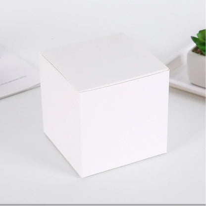 20/50/80Pcs Multi Size Square Kraft Gift Box Black White Brown Fold Packaging Gift Box Proposal Box For Bridal Birthday Party
