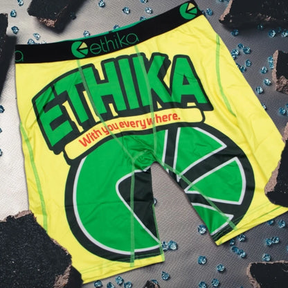 ETHIKA 1Pcs Men Underwear Boxers Breathable Mesh Crotch Man Underpants Plus Size Mens Panties L-3XL Printed Men's Boxers Briefs