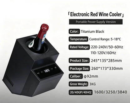 Portable House hold Wine Cooler Chiller Fast Cooling Wine Barrel Outdoor Chilling Mini Wine Box Refrigerated Barrel