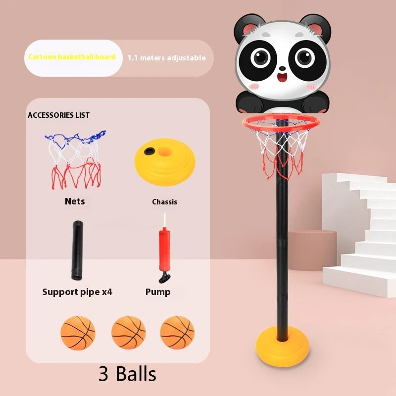 Children's Version Vertical Adjustable Lifting Basketball Rack Outdoor Home Indoor Sports Crtoon Rebound Parent-child Interacti