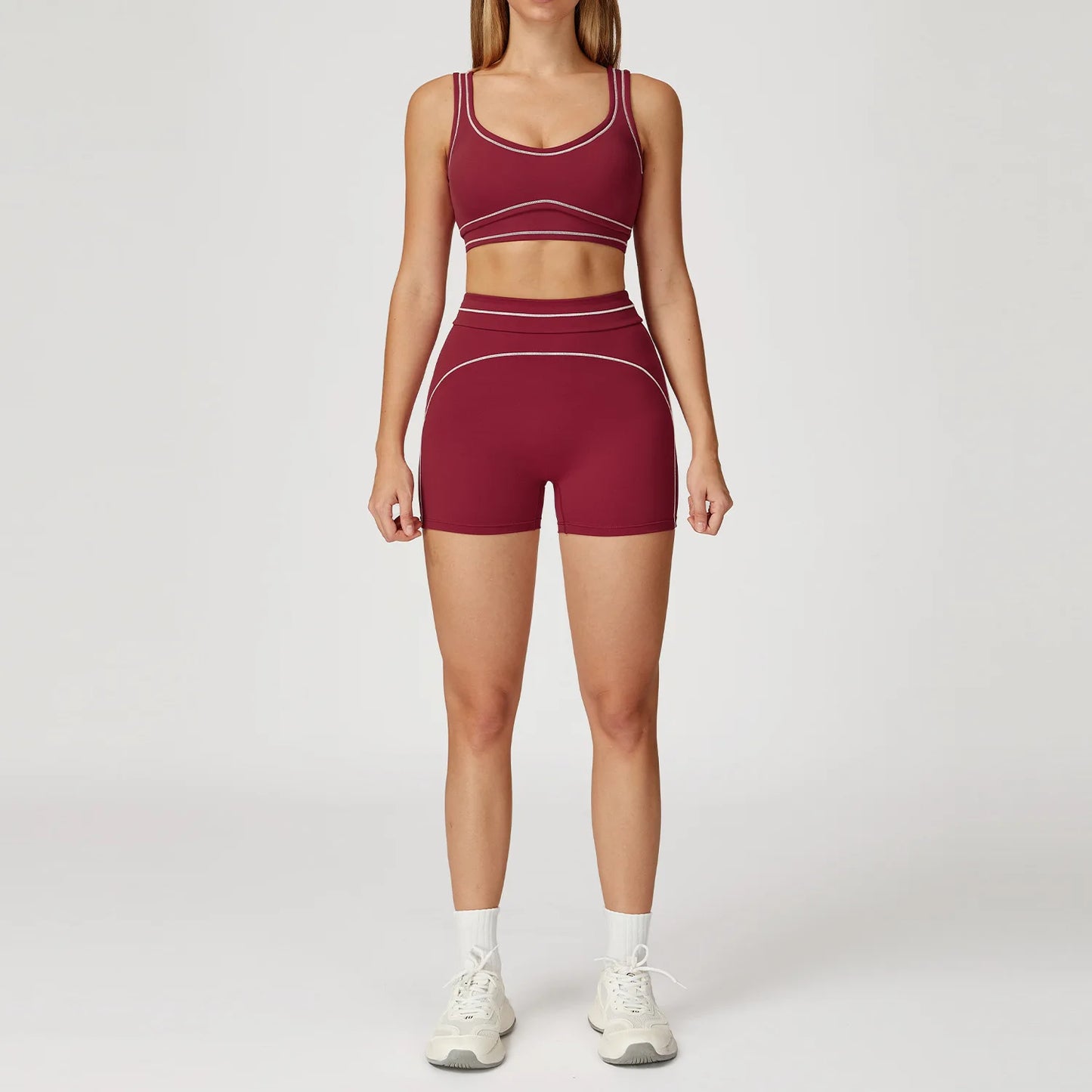 Yoga Suit 2PCS Women Tracksuits Sports Outfits Gym Clothes Running Sports Bra Suits Female Workout Yoga Clothes Athletic Wear