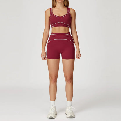 Yoga Suit 2PCS Women Tracksuits Sports Outfits Gym Clothes Running Sports Bra Suits Female Workout Yoga Clothes Athletic Wear