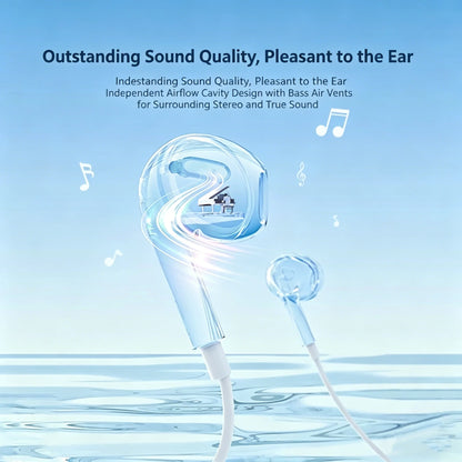 Gen4 Earphones Wired Small Talk Type C 3.5mm HeadEarsets Noise Cancelling Bass Earbuds In Ear Control Mic Earpiece Android Phone