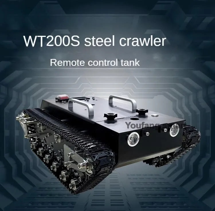30kg Load RC Tank Chassis Metal Track 12V DC Motor Shock Absorption Tank for STM32 Robot Kit to FS Handle Programmable Robot Car