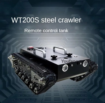 30kg Load RC Tank Chassis Metal Track 12V DC Motor Shock Absorption Tank for STM32 Robot Kit to FS Handle Programmable Robot Car
