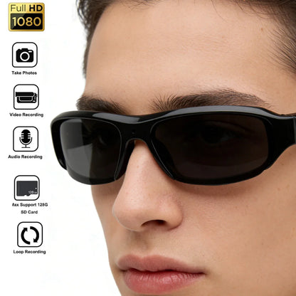 Outdoor Cycling  Glasses Camera HD 1080P Video Take Photo Video Recorder One Button Control Wearable Protable Mini Camera