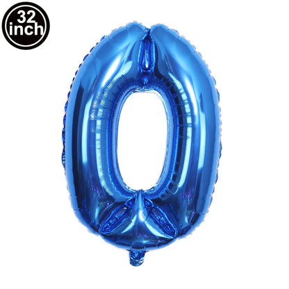 Multi Color Large Numbers 3 Balloon 32Inch 1 2 3 4 5 6 7 8 9 Birthday Ball Red Digit Bachelorette Balloons Figure Golob Balloons