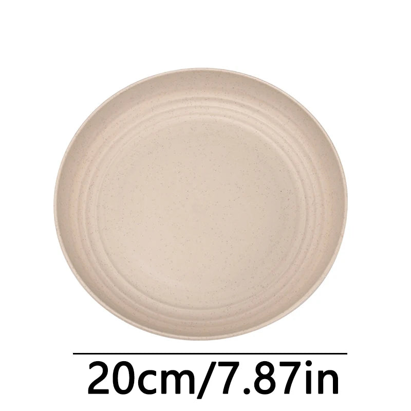 Fruit Plate, Round Salad Dessert Plate, Plastic Plate Can Be Used For Snacks, Nuts Can Be Stacked And Not Easily Broken