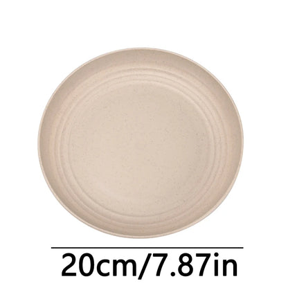 Fruit Plate, Round Salad Dessert Plate, Plastic Plate Can Be Used For Snacks, Nuts Can Be Stacked And Not Easily Broken