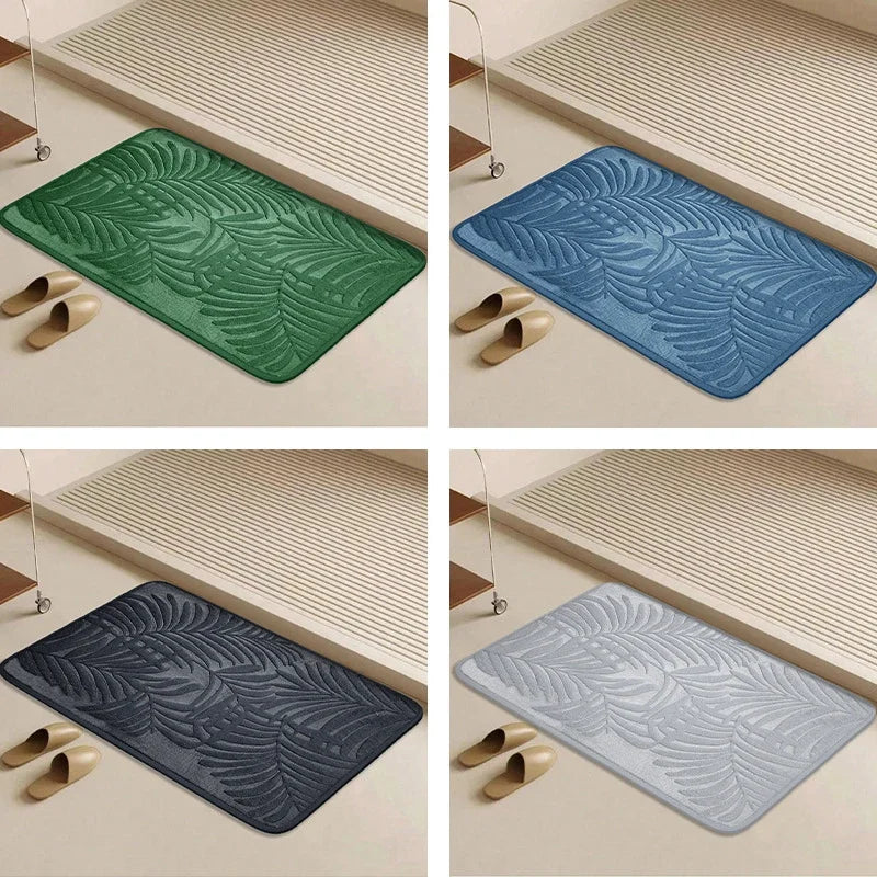Absorbent Non-Slip Bathroom Rug Memory Cotton Bathrooms Floor Rugs