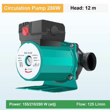 RS25-6A Hot Water Circulation Pump AC220V Energy Saving Low Noise Boiler Heating Pump 3/4" 1" HVAC Floor Heating Booster Pump