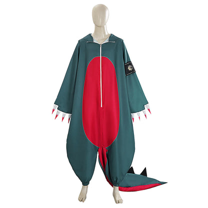 Anime GACHIAKUTA Guita Cosplay Costume Dinosaur Jumpsuit for Halloween  Comic Con