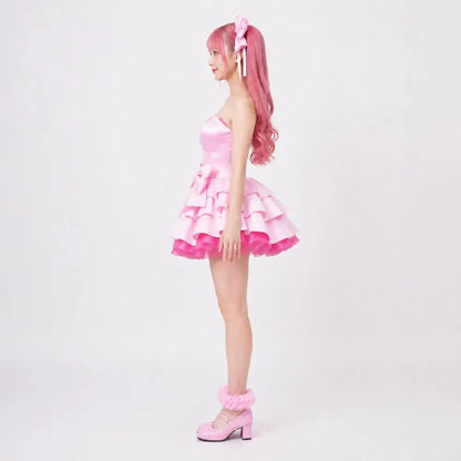 Alien Stage Zombie Stage Mizi  Sua Cosplay Costume White Dress Full Set Adult Women Halloween Comic Con Anime Role Play Outfit