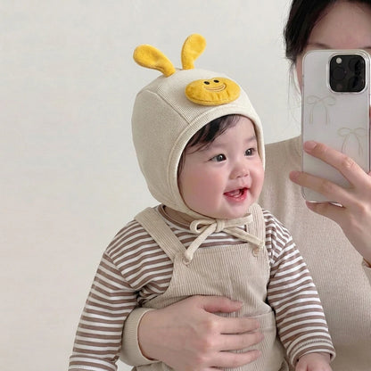 Baby Hat 3-16M Baby Caps Cartoon Duck Girls Ear Protection Hat Autumn Warm Toddler Fetal Cap