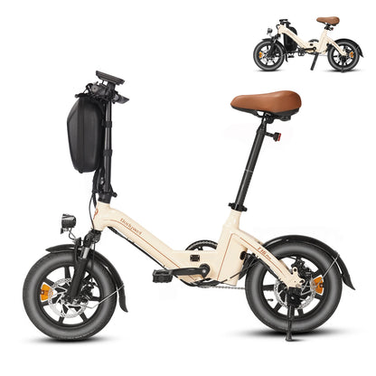 Bodywel T16Pro Folding Electric Bike | 250W Motor 14-Inch Wheels | Commuter E-Bike with Disc Brakes