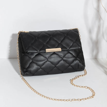 Diamond Lattice Women Shoulder Bag Female Embroidered Luxury Small Square Bag PU Leather Crossbody Bags Handbag Purses Phone Bag