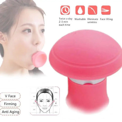 Facial Massager Face Masseter Trainer Silicone Face Lifting Tightening Nasolabial Folds Removal Shaping Slimming Tool