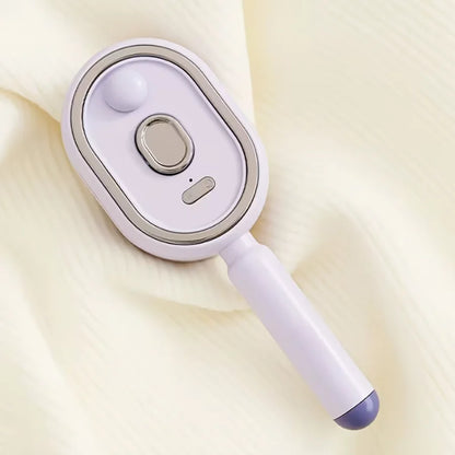 Electric Steam Hair Brush, Ionic Hydrating Detangling Brush, Portable Anti-Frizz Smoothing Tool for All Hair Types