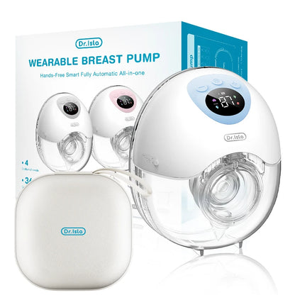 MAMIJOY Wearable Electric Breast Milk Extractor 4 Modes 36 Suction Levels Hands Free Breast Pumps Milk Collector with Travel Bag