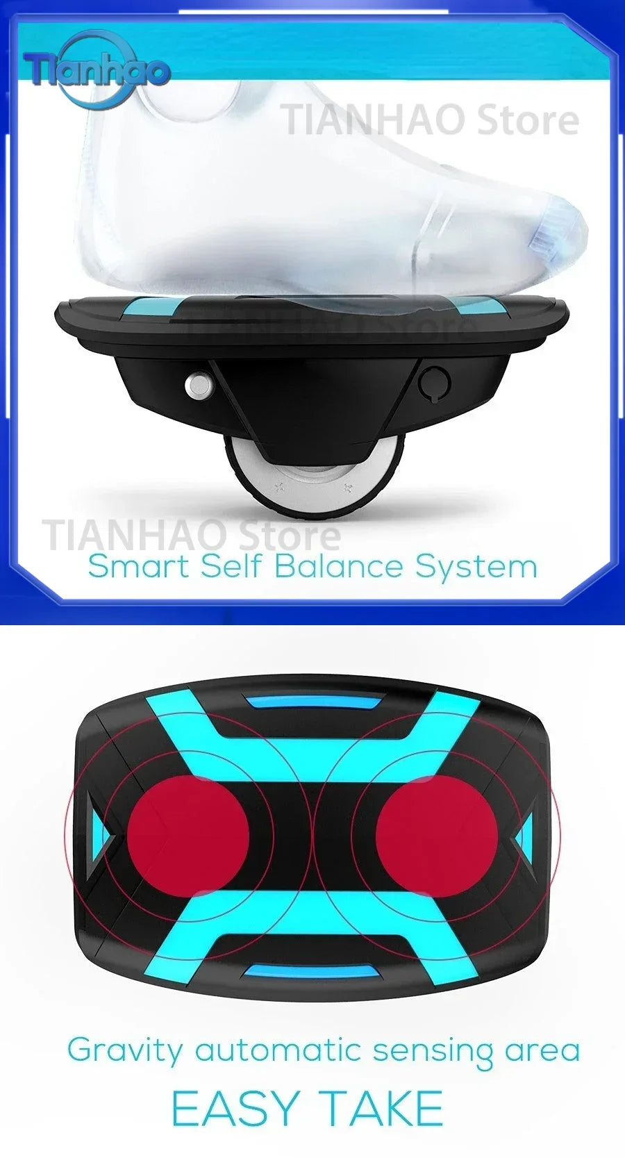 for Adults Hover Shoes 3.5 Inch Balance Scooter Electric Skateboard One Wheel Gyroshoes 2025 New Design