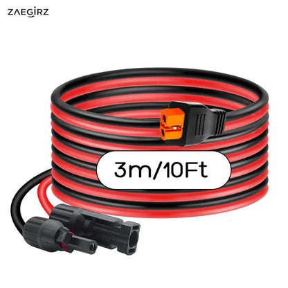 6m 3m 2m Solar to XT60i-F Connector Cable for EcoFlow River Delta ALLPOWERS R600 Bluetti Elite Anker SOLIX Etc. Solar Generator.