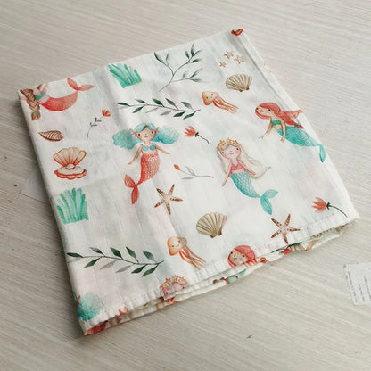 New Cotton Baby Blankets Newborn Soft Cotton Baby Blanket Muslin Swaddle Wrap Feeding Burp Cloth Towel Scarf Baby Stuff 58x58cm