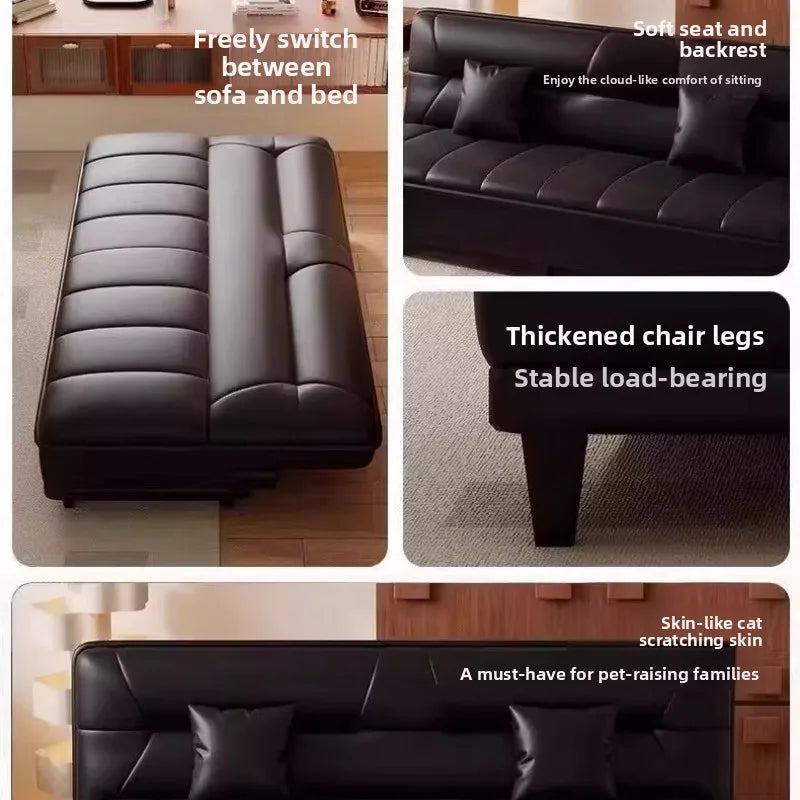 Stable Sofa living room small apartment bedroom folding sofa bed dual-purpose simple modern new small sofasturdy and durable