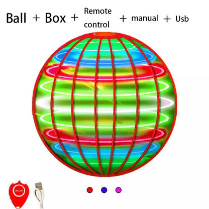 Boomerang Flyorb Magic Flying Ball with LED Lights Drone Hover Ball Fly Nova Orb Flying Spinner Fidget Toys Gift for Kids