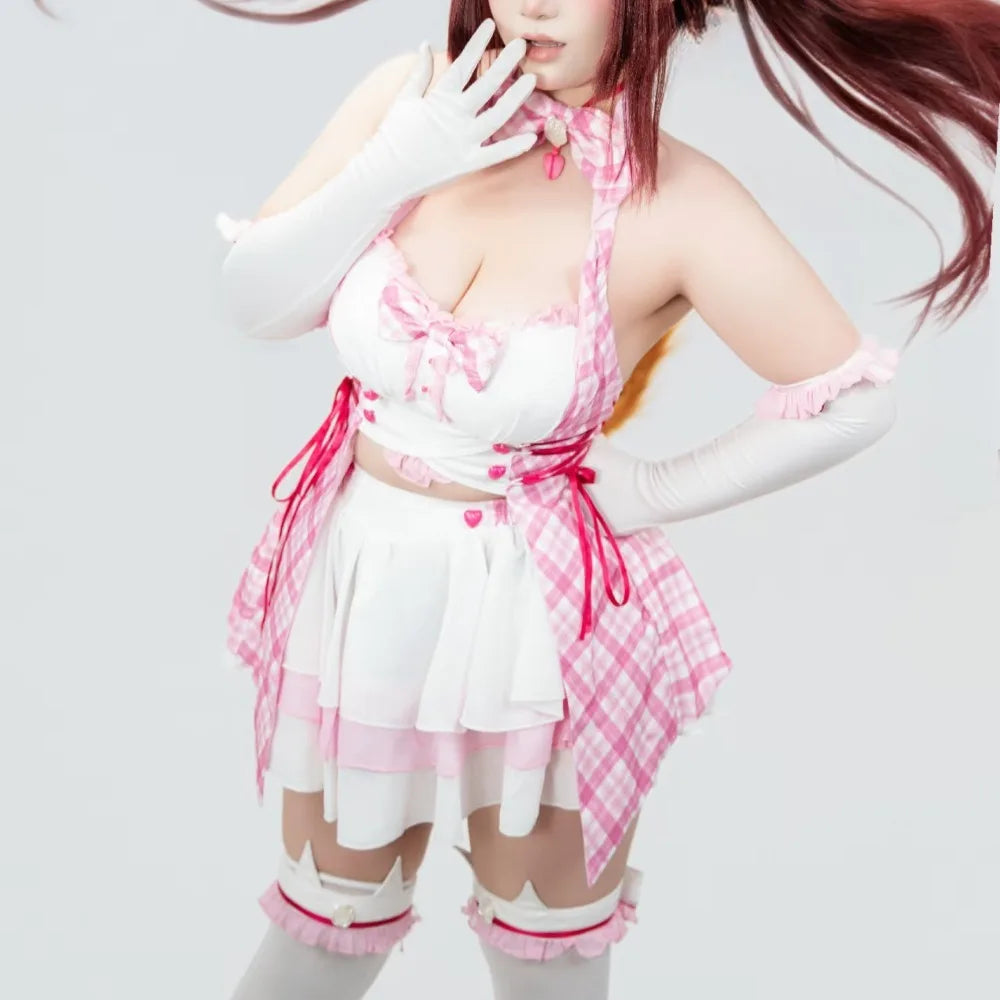 NEKOPARA Chocola Vanilla Cute Soft Girl Lolita Dress Cosplay Costume Full Set Women Anime Halloween Comic Con Carnival Outfit