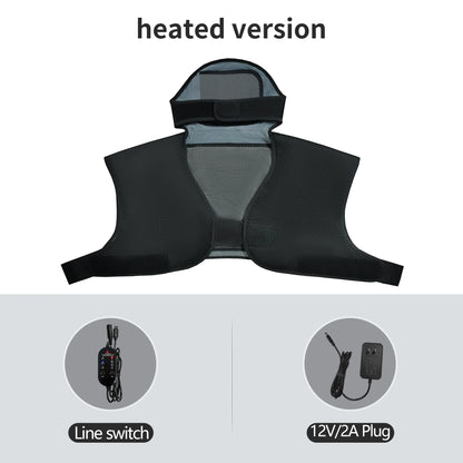 Electric Heated Vest Massage Shawl - 3-Level Heat Timer - Shoulder Back Muscle Relax Joint Comfort Winter Warmth Elderly Care