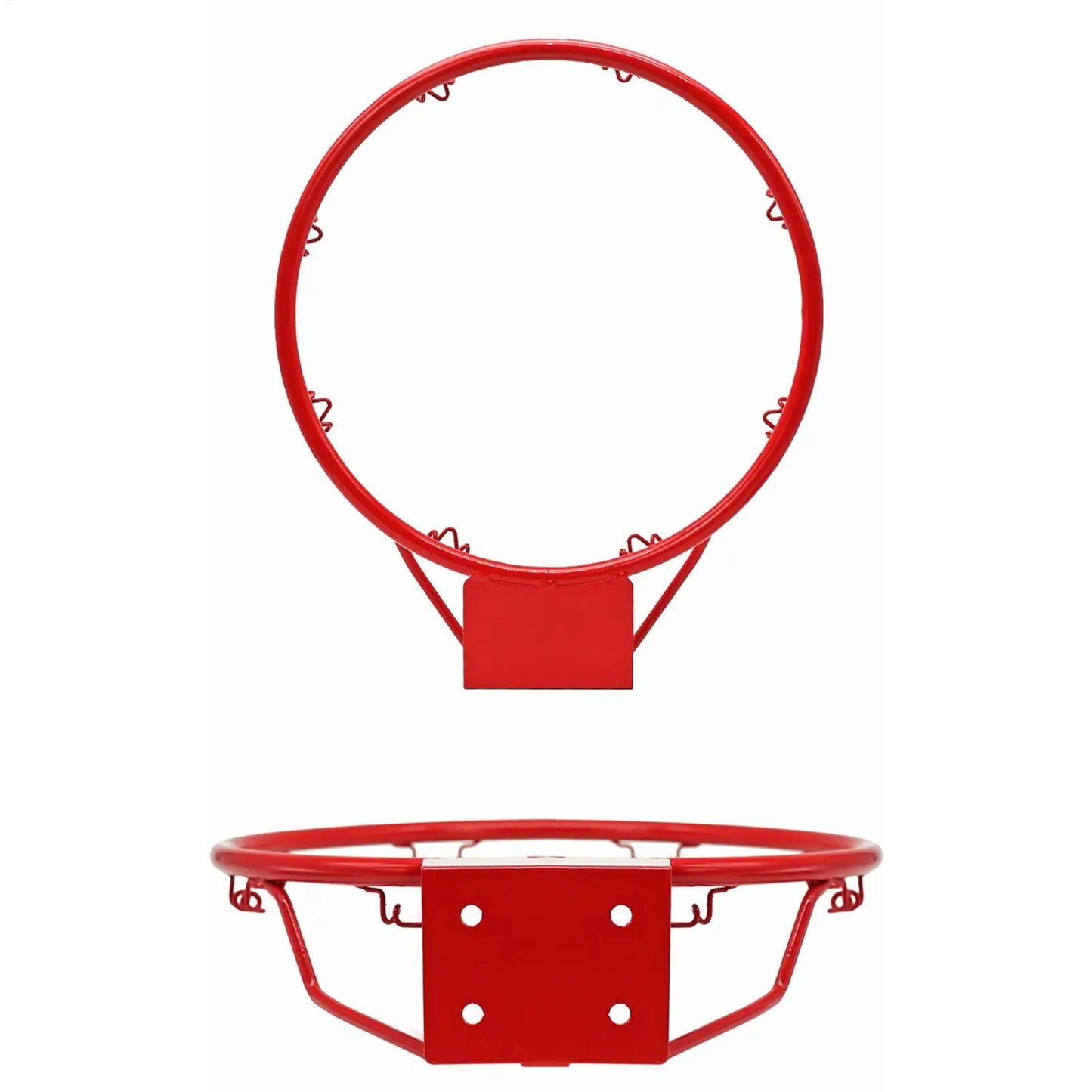 Basketball Hoop 32cm Wall Mounted Sports Ball Hoop with Net Basketball Goal Replacement Mini Rim for Playground Home Gym