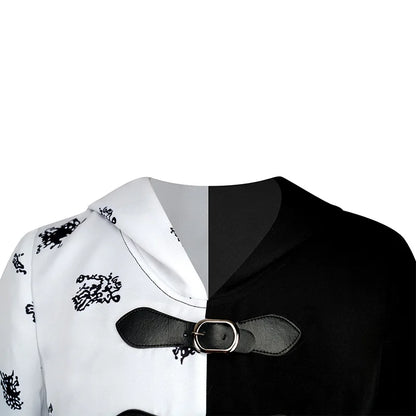 Cruella Cosplay Costume Maid Dress Halloween Costumes for Women Vestido Role Play Clothing Party Uniform Suit