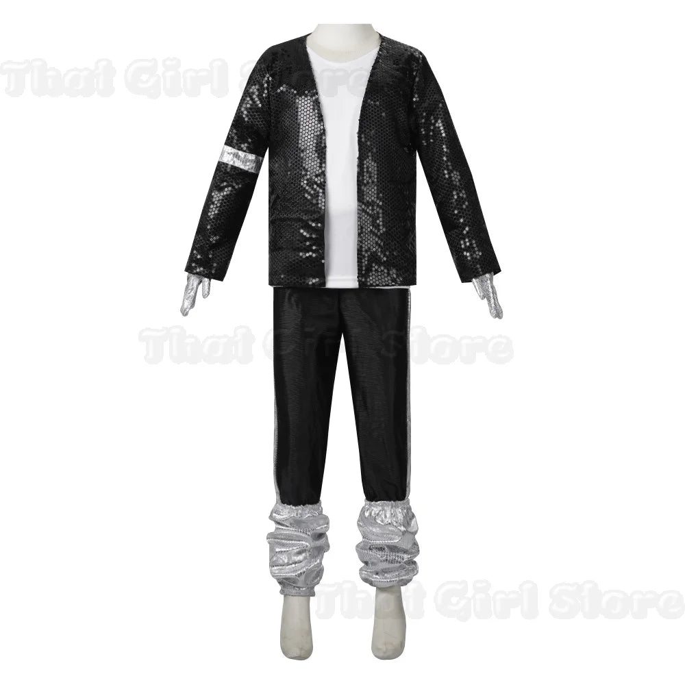 Halloween Coplay outfit for Show Performance Party Michael Jackson Celebrity Birthday Carnival Billie Jean Pop Star MJ costume
