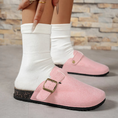 Spring and Autumn Elegant Baotou Sexy Flat Casual Shoes Fashionable Best Selling New Comfortable Plus Size Women's Shoes