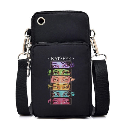 Funny Katseye Hip Hop Small Shoulder Bags Women Men Harajuku Katseye Mini Mobile Phone Bags 2026 New Purses Crossbody Bags Gifts