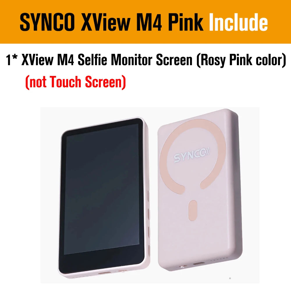 SYNCO XView M4 / M4 AI / M4 Touch Screen Selfie Monitor Screen Vlogging Monitor for iPhone Android Live Streaming TikTok Vlog