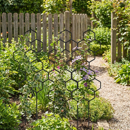 3pcs,  Is Designed As A Honeycomb-shaped Climbing Plant Support Frame.  It Is Very Suitable for Potted Vines and Flowers