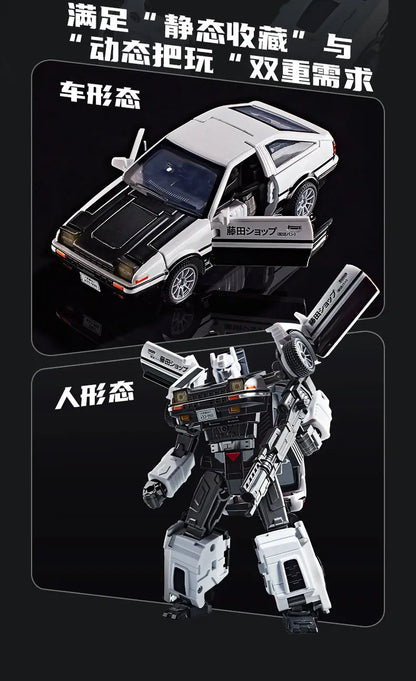 AE86 Defromed Alloy Car Model Robot 19.5cm Action Figure Initial Drift Tofu Cart Toys