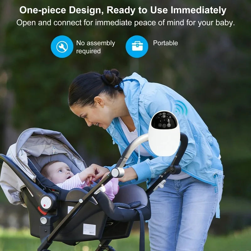 Portable Baby Stroller Rocker Baby Sleep Soothing Device Wireless Bluetooth Sleep Aid Vibrating With Soothing Music White Noise