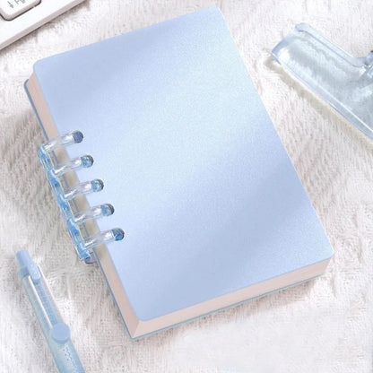 A7 80 Sheets Portable Pocket Notebook Simple Loose-leaf Square Notepad Horizontal Line Inner Page Memo Pad Diary Book