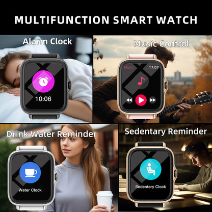 1.83'' Smart Watch with Message Answer Call Sleep Monitoring Sports Pedometer Information Alerts For iPhone Android