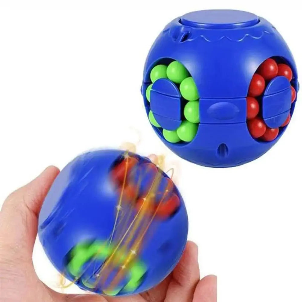 Creative Plastics Magic Bean Cube Spinner Finger Gyro Rotating Ball Finger Spinner Gyro 3D Stress Relief Toy