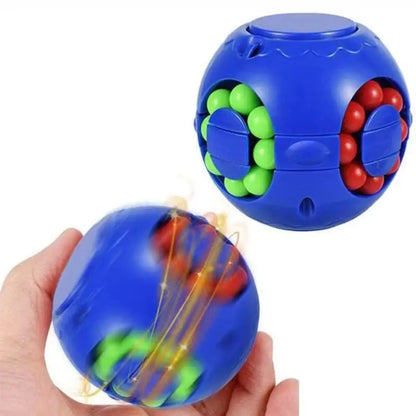 Creative Plastics Magic Bean Cube Spinner Finger Gyro Rotating Ball Finger Spinner Gyro 3D Stress Relief Toy