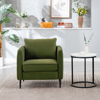 32.68-inch Comfortable Single Sofa With A Medieval-modern Style Featuring Comfortable Cushions and Backrests Suitable For Bedrooms Offices or Reading Spaces