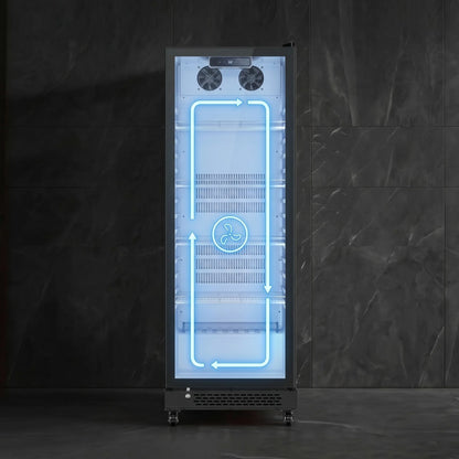 Commercial Upright Beverage Refrigerated Display Cabinet Refrigerator and Freezer Fresh-Keeping Vertical Single Door