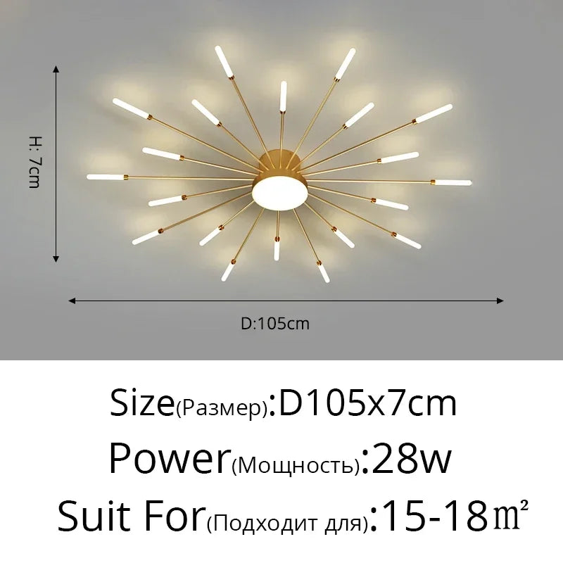 Modern Minimalist Stylish LED Ceiling Chandelier Lamps Design Art Suspension Pendant Lights Home Decor Items Living Room Bedroom